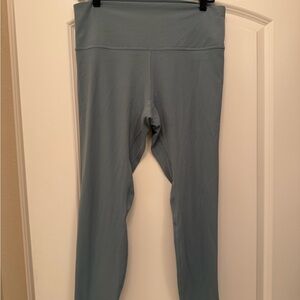 Lululemon High Rise Leggings Size 12 Blue Green Yoga Pants Athletic